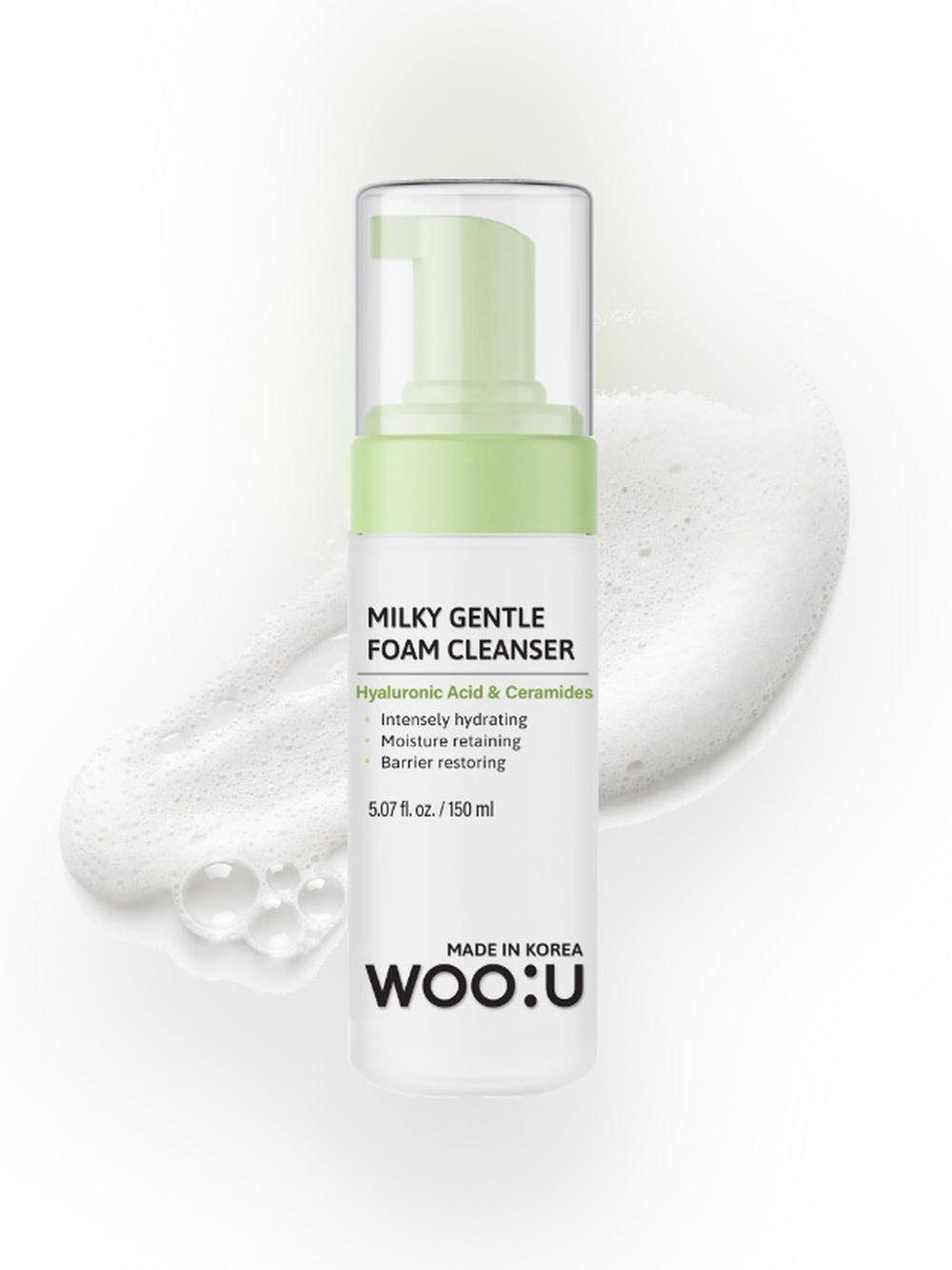 WOO:U Milky Gentle Foam Cleanser